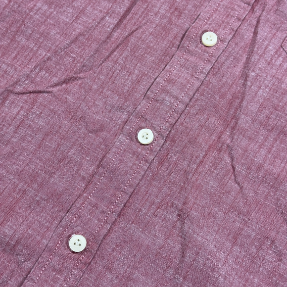 Jachs New York Shirt Men's Medium Pink Short Sleeve Classic Workwear Button-Down - Picture 7 of 9